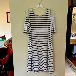 Tyler Boe breezy cotton cold-shoulder dress